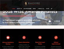 Tablet Screenshot of ducerefoundation.org